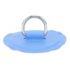 4PCS D Ring Patch PVC Round Shape Strong Stainless Steel