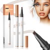 Eyebrow Microblading Pen,3D Waterproof Microblading Eyebrow Pencil Contouring Pen, 4