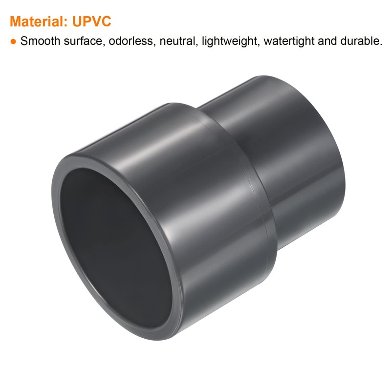 PATIKIL UPVC Reducer Pipe Fitting 2" x 1-1/2" Socket Schedule