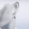 Yheakne Crystal Dangle Drop Earrings Silver Dangle Crystal Hook Earrings