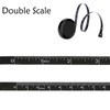 Body Measuring Tape, Retractable Sewing Tailor Tape, 150cm Black Dual