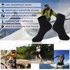 RANDY SUN Waterproof Hiking Socks, Womens Mens Winter Cushioned Trekking