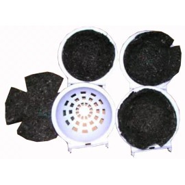 Mcage Bird Canary Aviary Budgie Plastic Nests Pans With felt pads Lot of 4 pcs