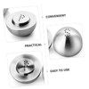 Outanaya Lidded Seasoning Box Stainless Steel Condiment for Easy Spice