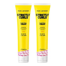 Marc Anthony Crema Strictly Curls Curl Envy | Manteca de karité, vitamina E, aceite de aguacate, suaviza y define rizos, 6 oz, paquete de 2, sin sulfa