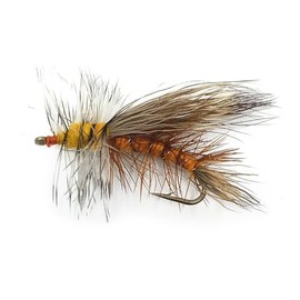 Stimulator Orange Fly Fishing Flies - 1 Dozen. Trout Flies (8-10-12)