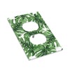 Green Palm Leaves Outlet Covers Wall Plate Decorative 1 Gang