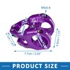 A ABSOPRO Mountain Bike Stem Handlebar 35mm Aluminium Alloy Purple