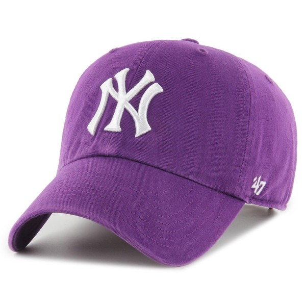 '47 Brand Strapback Cap Clean Up Los Angeles Dodgers Grape