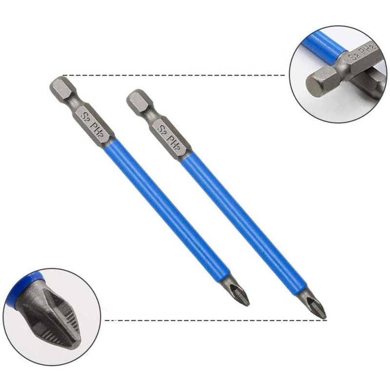 CENPEK 7Pcs Anti-Slip Drill Bit, Bits Set Hand Tools Screwdriver