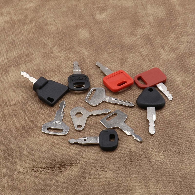 SING F LTD 10pcs Ignition Starter Key Set for Agricultural/Excavator