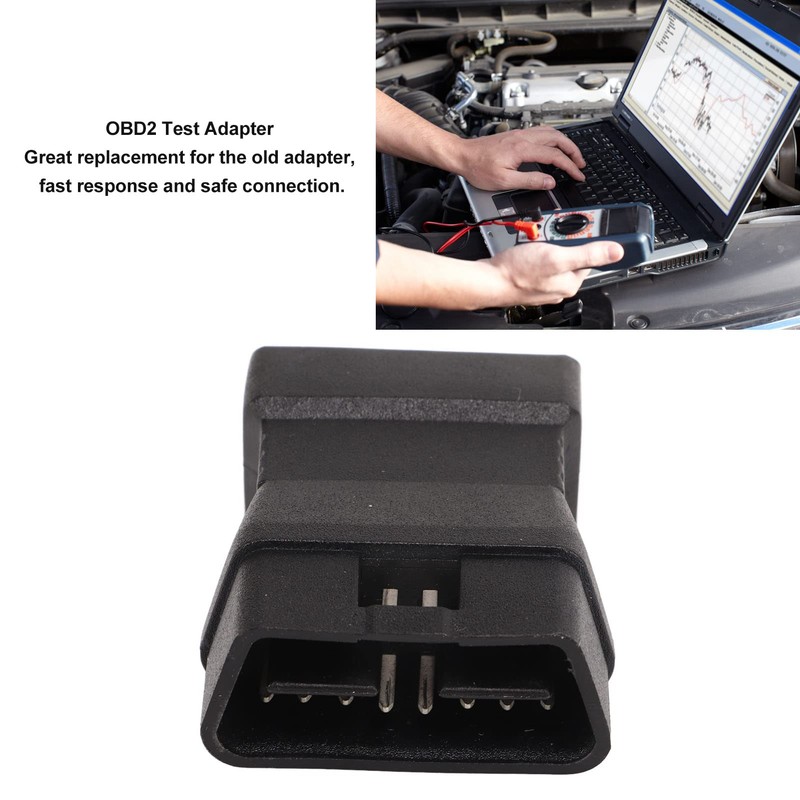 OBD2 Testadapter, OBDII Adapter OBD2 Testadapterstecker Plug and Play stabile