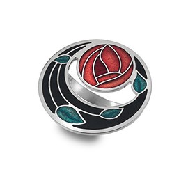 Rennie Mackintosh Glasgow Rose & Coils 42mm Scarf Ring