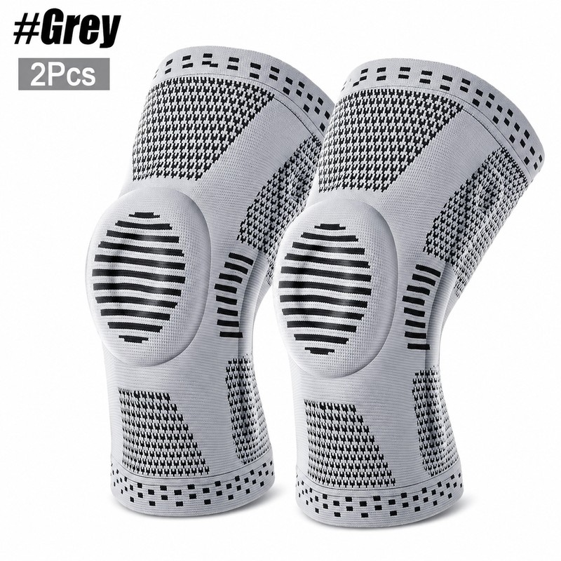 Pack of 2 Compression Knee Support Sleeve for Sports &