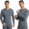 LANBAOSI Men's Crewneck Long Sleeve Thermal Undershirt Base Layer 2
