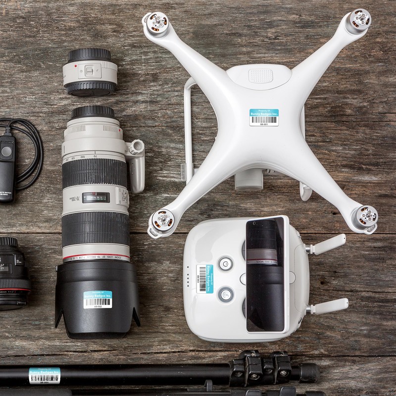 Custom Asset Tags - Asset Labels with Sequential Numbers -