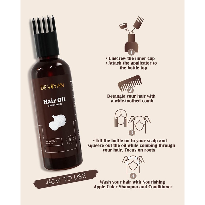Generic Onion Seed Hair Oil for Hair Fall Control and