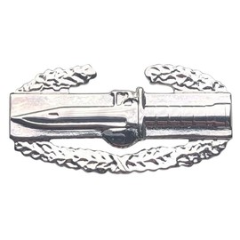 Combat Action Badge CAB Small Mini Military Vet US Army Silver Hat Pin 14455 HO