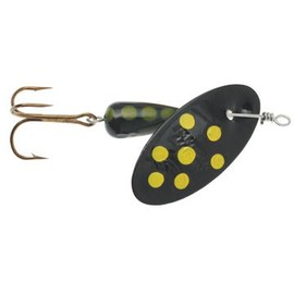 Panther Martin Spinning Lure, Spotted Yellow/Black, 1/4 oz