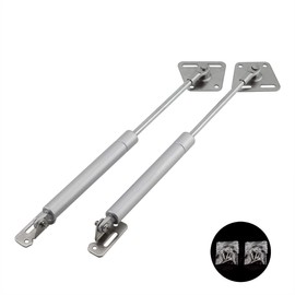 PZRT 2-Pack Hydraulic Support Rod Furniture Cabinet Door Gas Strut Stay Soft Close Hinge Furniture Hardware Fittings Tatami Door Buffer Telescopic Rod