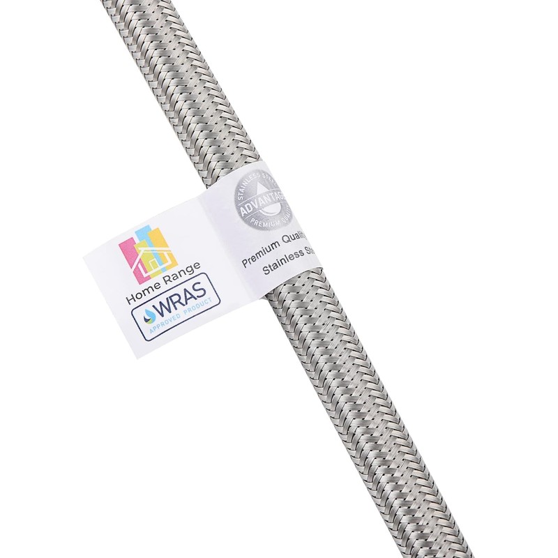 1x Home Range 300mm WRAS Approved Stainless BSP 15mm x