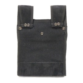 Greattool SHB-110BK Artisan Made Slit Canvas Waist Bag, Black