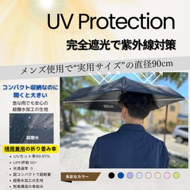 Folding Parasol, For Rain or Shine, Lightweight, Compact, UV Protection, UPF Highest Rank 50+, Light Blocking, Heat Blocking, Folding Umbrella, Small, Men's Parasol, ⑥ Sky Blue