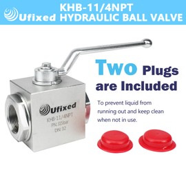 Ufixed 1-1/4" High Pressure Hydraulic Ball Valve Pressure Washer Ball Valve 4500 Psi 1-1/4 Inch Npt Dn10 Ball Valve With Handle Replacement