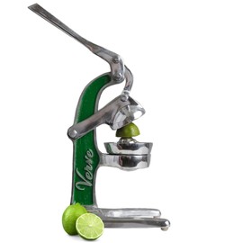 Artisan Crafted Cast Aluminum Professional Grade Manual Hand Press Juicer For Fresh Squeezed Orange, Lemon, Lime, Grapefruit and Citrus Fresh Morning Drinks, or Cooking by Verve CULTURE,Green