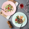 10inch 11inch Dinner Plates Set of 10, Reusable Wheat Straw