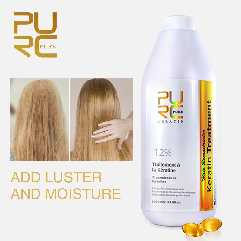PURC Brazilian Keratin Treatment Smooth Repair Straight Hair Advanced Salon