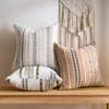 DAPTSY Boho Throw Pillow Covers Striped Pillow Covers 18x18 Inch