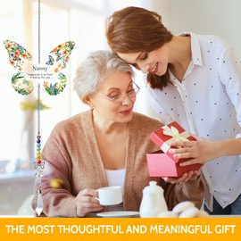 Birthday Gifts for Nanny, Crystal Suncatcher Nanny Gifts, Presents for Nanny on Mothers Day Valentines Christmas, Ideal Mother Gifts