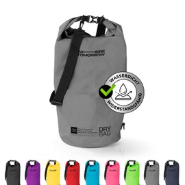 #DoYourOutdoor Dry Bag | Waterproof Backpack | Waterproof Bag & Pack Sack | 2L 5L 10L 20L 30L Dry Bag in 2 Styles and Many Colours | Ideal for Boat, Kayak, Fishing and Camping, gray, Hoizontal