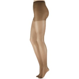 Pretty Polly Women's 15d Soft Shine Tights, Black (Blk Barely Black), M-L UK