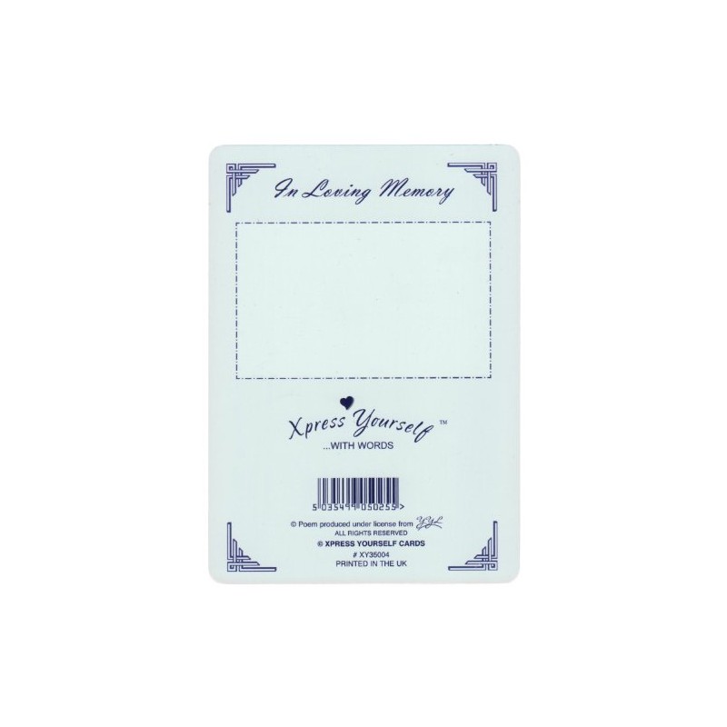 Xpress Yourself Loving Memory Graveside Memorial Card & Holder 5.75