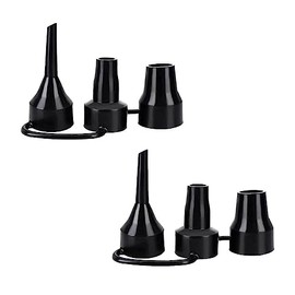 2pcs 3 Sizes Inflatable Pump Nozzles Head, Air Pump Replacement Nozzles, Plastic Pump Nozzles,Air Pump Inflator Adaptor Accessory for Partial Air Bed, Air Mattress Air Mattress Etc Durability