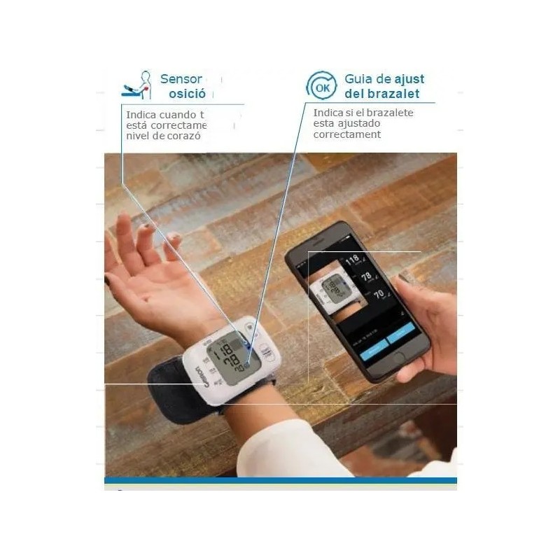 OMRON- Baumanómetro Digital de Muñeca con alta precisión de mediciones,