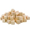 Enkrio ウッド キューブ 木製 積み木 立方体 木 ブロック 図形キューブ 100個セット