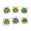 Glitter Shamrock Temporary Tattoos : package of 12