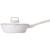 Kitchen Flower 3-in-1 Ceramic Nonstick Stir-Fry Pan with Lid –