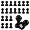 50pcs Push Pin Magnets, Black Map Pushpin Magnets Packed in