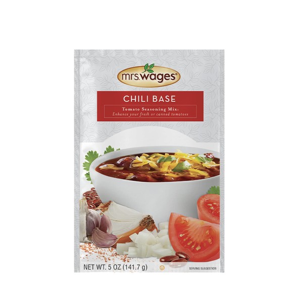 Mrs Wages Chili Base Canning Mix, 5 Oz Package (VALUE PACK of 6)