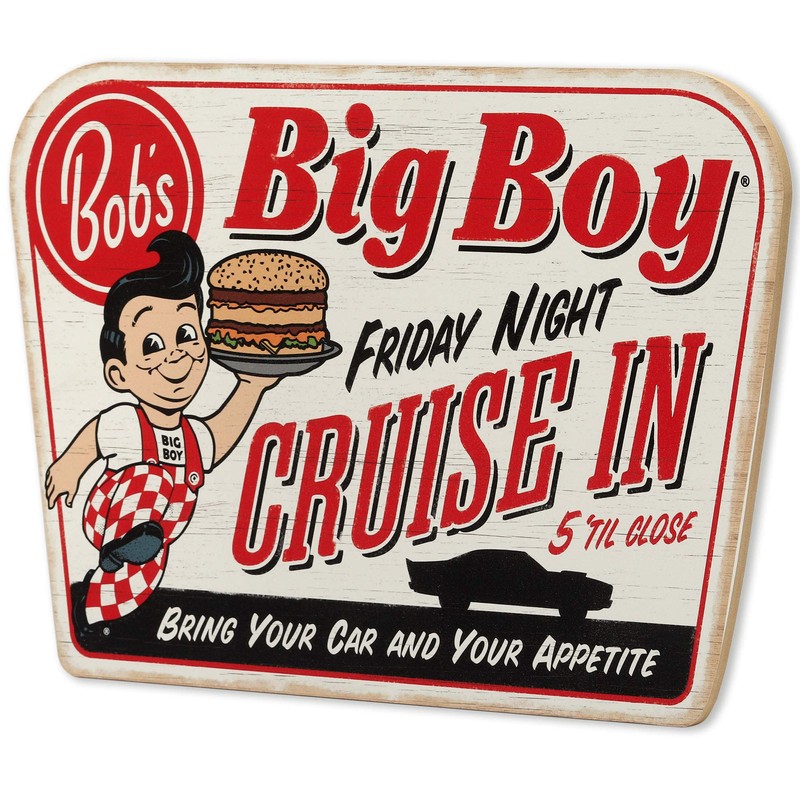 Bob's Big Boy Friday Night Cruise In Wood Wall Decor