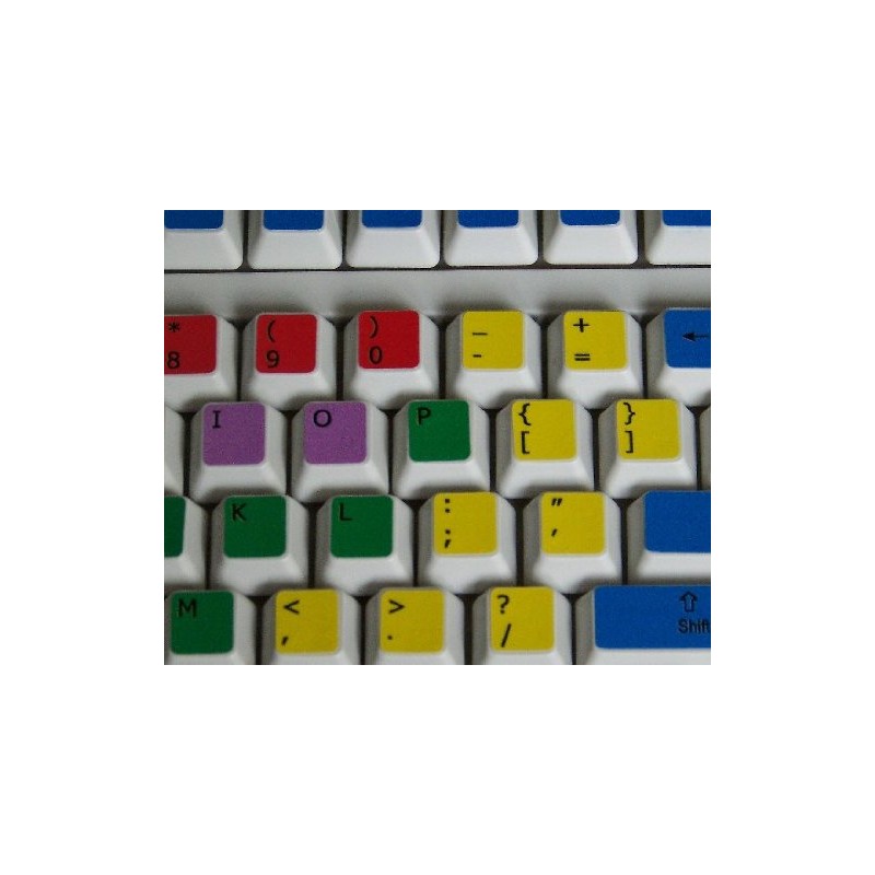 Learning English US Colored PC Keyboard Stickers for Desktop, Laptop