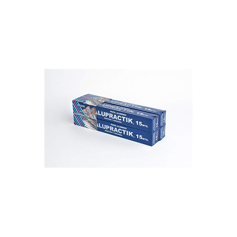 Generica - Alupractik - PAPEL ALUMINIO ALUPRACTIK 15 MTS (4