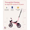 KRIDDO 2-in-1 Toddler Tricycle for Ages 18 Months to 5