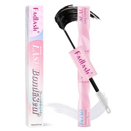 Lash Cluster Glue DIY 2 in 1 Lash Bond and Seal Waterproof FADLASH Bond and Seal Eyelash Glue for Home Use Hold 72H Latex-Free (10ml)