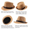 Ultrafun 5 Pack Short Brim Fedora Classic Summer Beach Sun