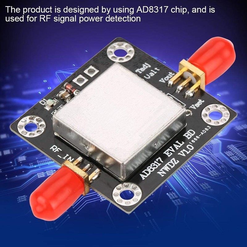 KSTE AD8317 1M-10GHz 60dB RF Power Meter Logarithmic Detector Controller